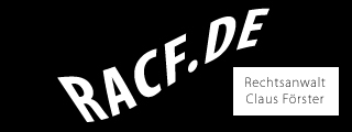 Rechtsanwalt Claus F&ouml;rster